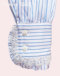 Itu[XgCv~It/White Blue Stripe ~ White