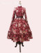 95　Romantic Tiered One-piace Dress(Rose Red)