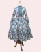 75　Romantic Tiered One-piace Dress(Rose Blue)
