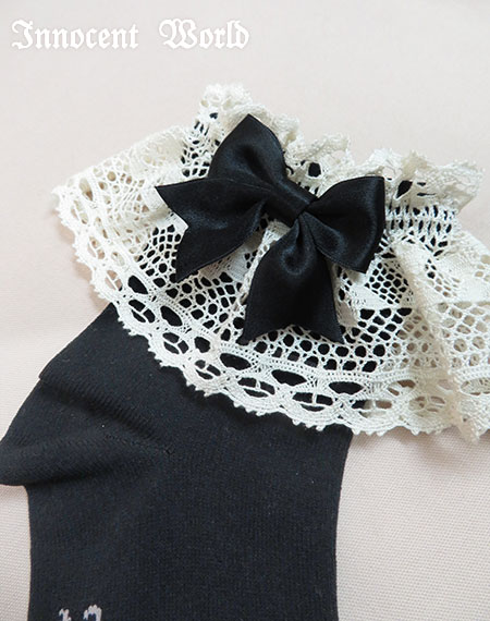 Innocent World｜トーションレースクルー丈ソックスTorchon lace