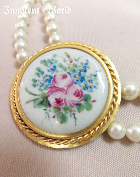 Innocent World｜フランス製ローズネックレスFrench Rose Necklace