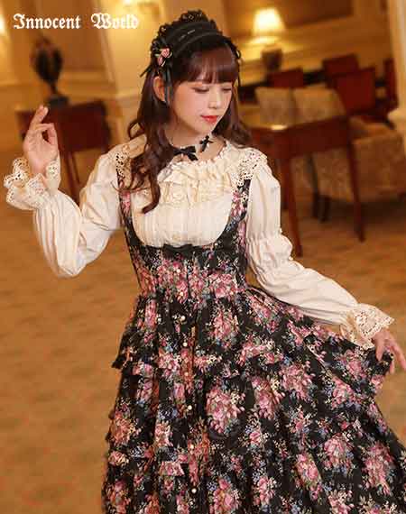 イチゴブーケドールジャンパースカートStrawberry Bouquet Doll Dress