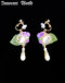パープル×イヤリング/purple×clip-on earrings