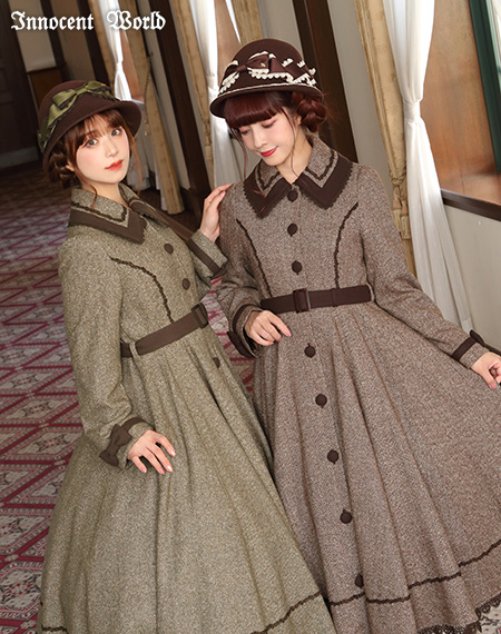 Innocent World｜ヘリンボーンコートドレスHerringbone Coat Dress