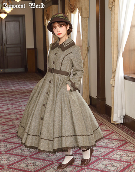 Innocent World｜ヘリンボーンコートドレスHerringbone Coat Dress