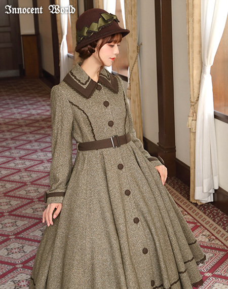 ヘリンボーンコートドレスHerringbone Coat Dress