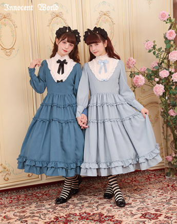 大人アリススタンドカラーワンピース（新色）Grown Up Alice Standing Collar Dress（New color）