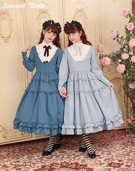 大人アリススタンドカラーワンピース（新色）Grown Up Alice Standing Collar Dress（New color）