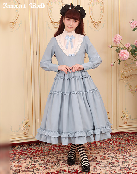 大人アリススタンドカラーワンピース（新色）Grown Up Alice Standing Collar Dress（New color）