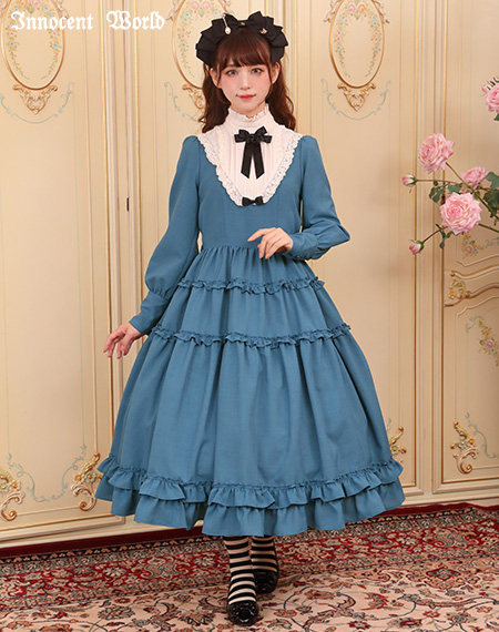 大人アリススタンドカラーワンピース（新色）Grown Up Alice Standing Collar Dress（New color）