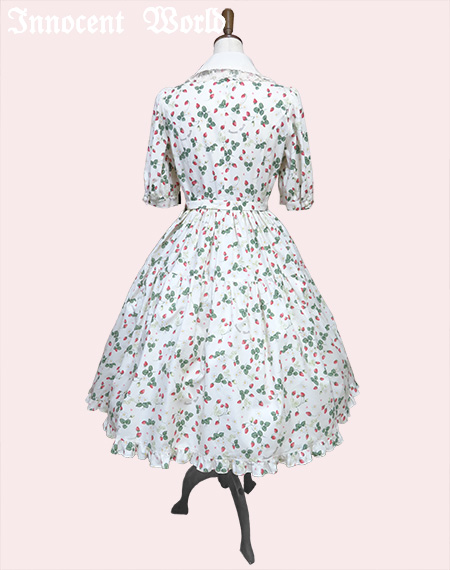 ロイヤルストロベリー丸衿ワンピースRoyal Strawberry Round Collar Dress