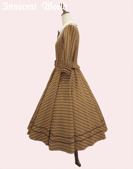 Innocent World｜英国調ストライプワンピース