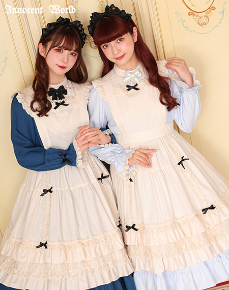 大人になったアリスエプロン（ミディー丈）（再販）Grown-up Alice Apron (Midi length)