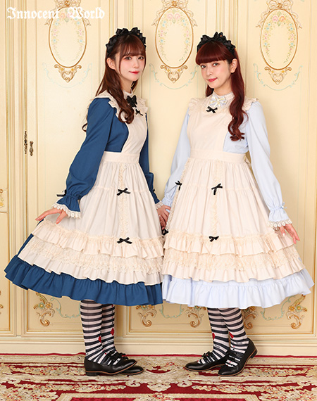 大人になったアリスエプロン（ミディー丈）Grown-up Alice Apron (Midi length)