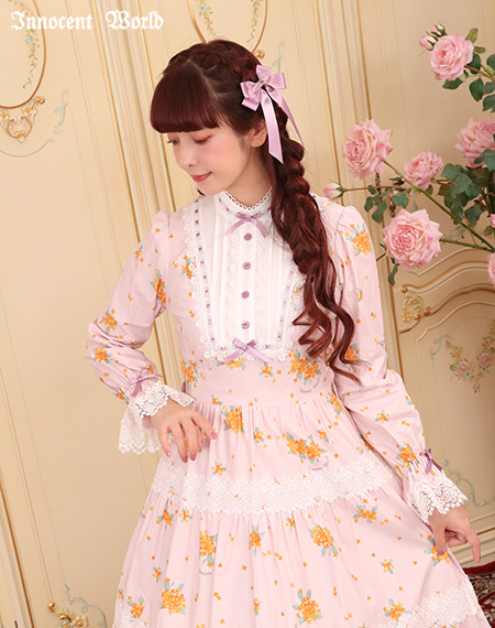 Innocent World｜金木犀スタンドカラーワンピースOsmanthus Standing