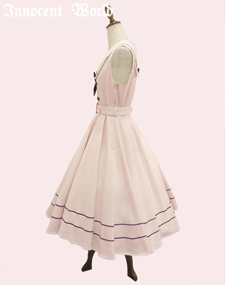 Innocent World ネコ柄ジャンパースカート ミント 新品タグ付き