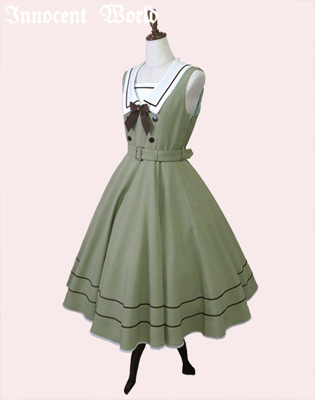Innocent World ジャンパースカート イノセントワールド グリーン Innocent World｜ルーシージャンパースカートLucy Dress