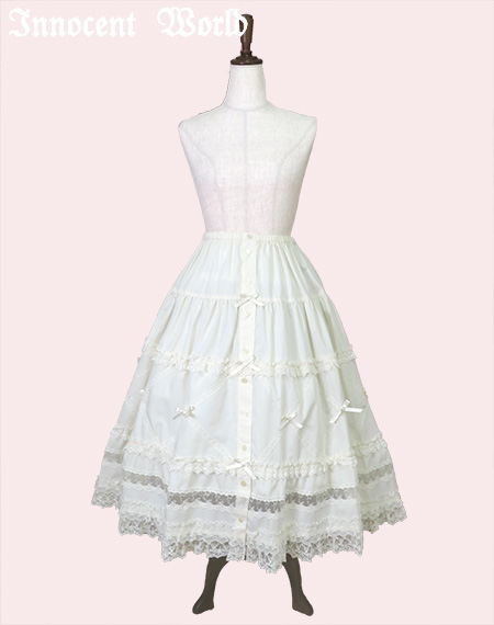 Innocent World｜クロスレースペチスカート(ご予約)Cross Lace Petti Skirt