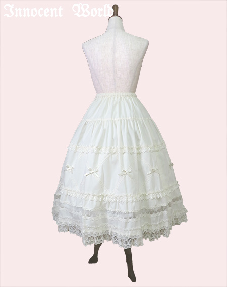 クロスレースペチスカート(ご予約)Cross Lace Petti Skirt