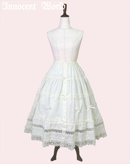 クロスレースペチスカート（再販）（ご予約）Cross Lace Petti Skirt（Reservation）