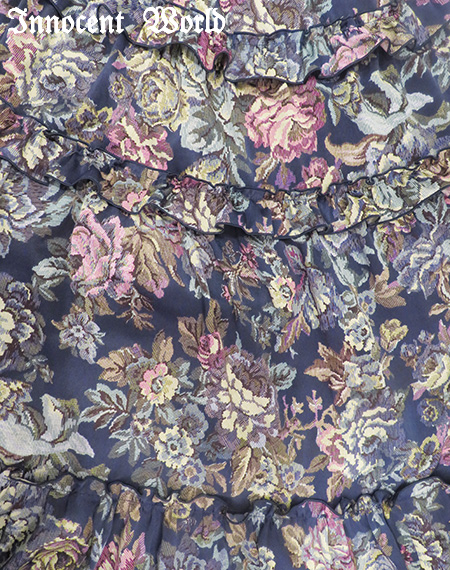 期間限定値下げ イノセントワールド ローズゴブランワンピース 新品 M Innocent World｜ローズゴブランワンピース