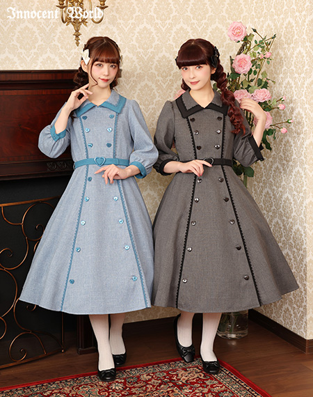 Innocent World ルネワンピース L グレー Innocent World ルネワンピース L グレー