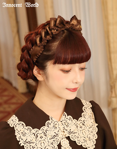 売れ筋がひ新作！ 明日削除予定 Velour Ribbon Headband ヘアバンド