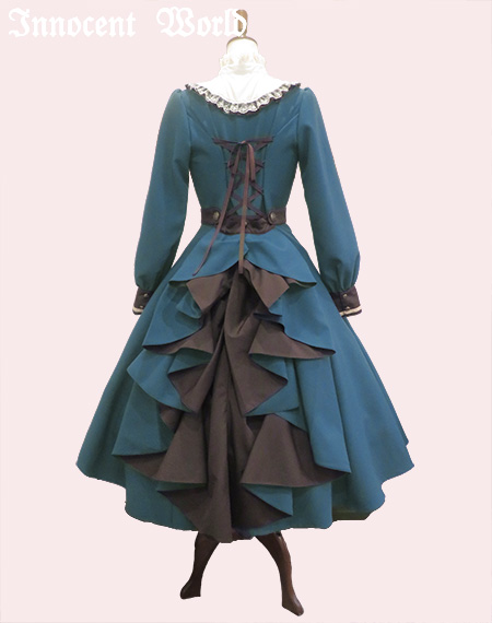 65アイボリー×ショコラIvoフルールバッスルドレスFleur Bustle Dress