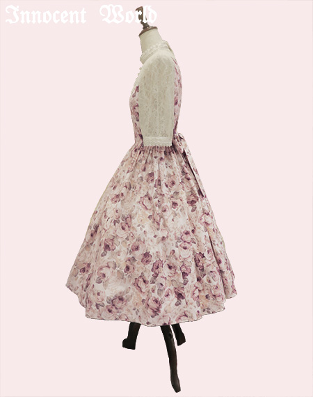 Innocent world エリザベスローズJSK パープル×生成 Mサイズ Innocent