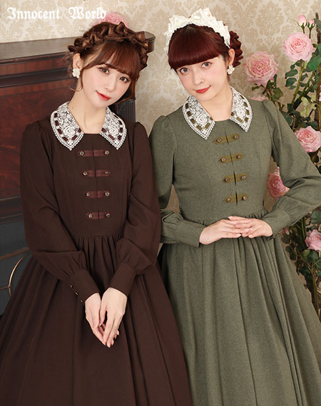 Innocent World｜レース衿ナポレオンワンピース(新色)