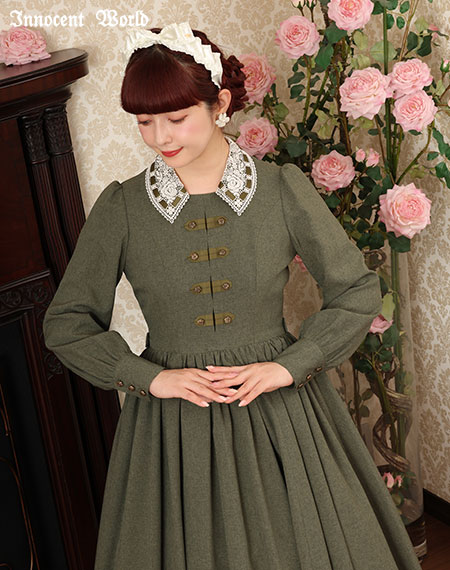 Innocent World グレー ナポレオン　軍服　クラシカル　ワンピース Innocent World Online Shop