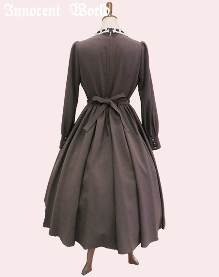 Innocent World グレー ナポレオン　軍服　クラシカル　ワンピース Innocent World グレー ナポレオン 軍服 クラシカル ワンピース
