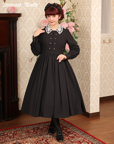 ナポレオンフレアスカート（ネイビー） - Innocent world ナポレオンフレアスカート（ネイビー） - Innocent world