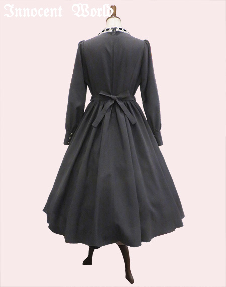 Innocent World グレー ナポレオン 軍服 クラシカル ワンピース
