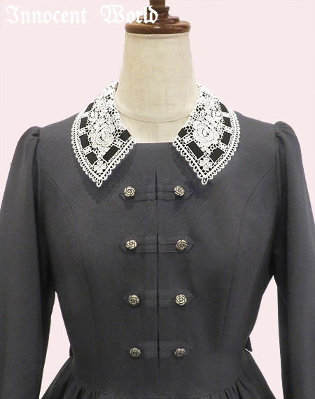 Innocent World グレー ナポレオン　軍服　クラシカル　ワンピース Innocent World グレー ナポレオン 軍服 クラシカル ワンピース