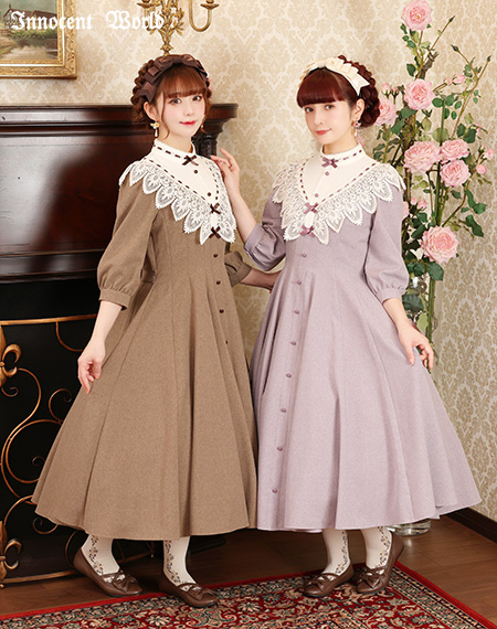 【新品】Innocent World キャトリーヌワンピース Innocent World｜キャトリーヌ（長袖）ワンピース（新色