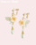 CG[CO/Yellow~clip-on earrings