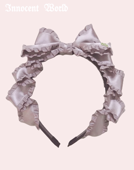Innocent World｜フリルサテンリボンカチューシャ（再販）