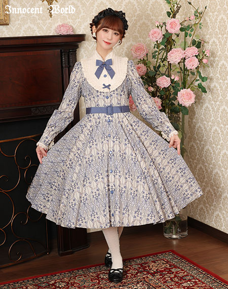 アールヌーボーの白百合ワンピース＊Mサイズ Innocent World｜アールヌーボーの白百合ワンピース