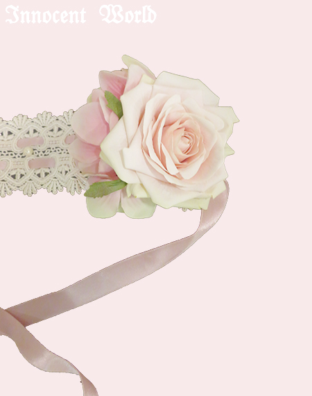 innocent World ヘッドドレス　ピンク Innocent World｜クロスリボンヘッドドレスCross Ribbon Headdress