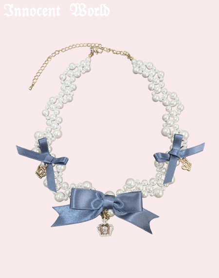 リボンクラウンパールネックレス　Innocent World Innocent World｜リボンクラウンパールネックレスRibbon Crown
