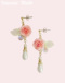 44　ピンクピアス/Pink×earrings