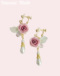 91@{h[CO/Bordeaux~clip-on earrings