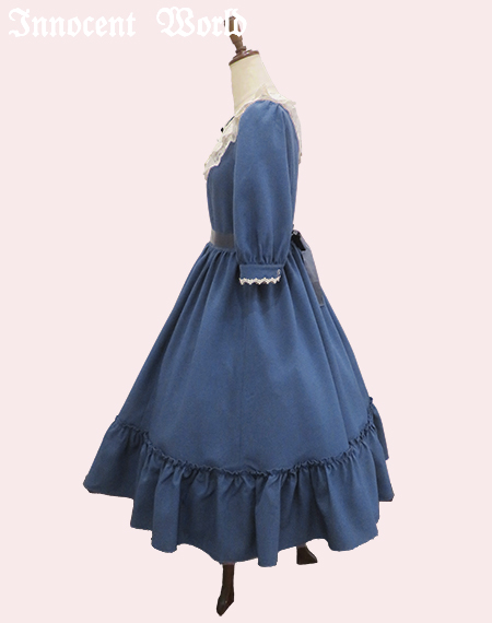 牡*丹様 InnocentWorld イベリスワンピース　Lサイズ　ボルドー 牡*丹様 InnocentWorld イベリスワンピース Lサイズ ボルドー