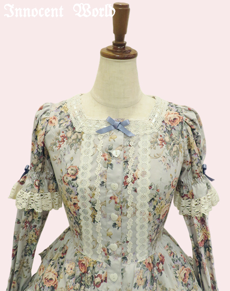 美品♡Innocent World♡ローズペタルJSK♡ネイビー Romantic Rose JSK by Innocent World