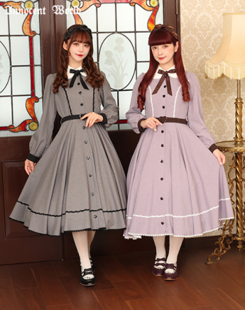 Innocent World｜ストライプブロンシュコートワンピース