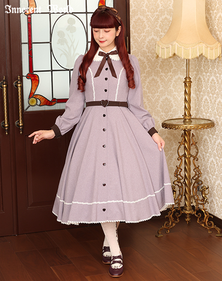Innocent World 薄紫 長袖ワンピース Innocent World Online Shop