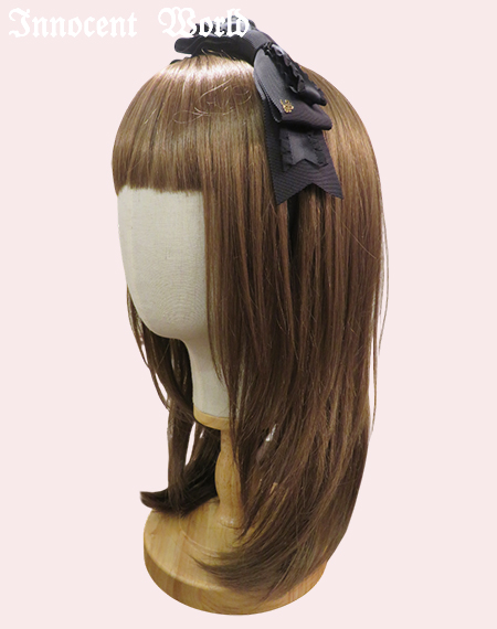 Innocent World｜グログランとサテンフリルリボンのカチューシャ