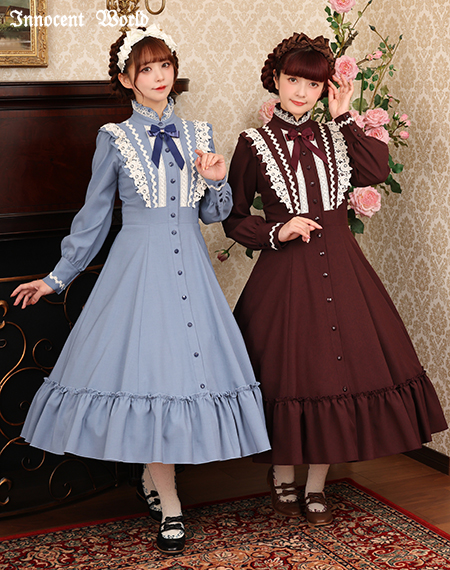 【新品】イノセントワールド 夏向けワンピース Innocent World｜ハートボタンワンピース（新色）Heart Button