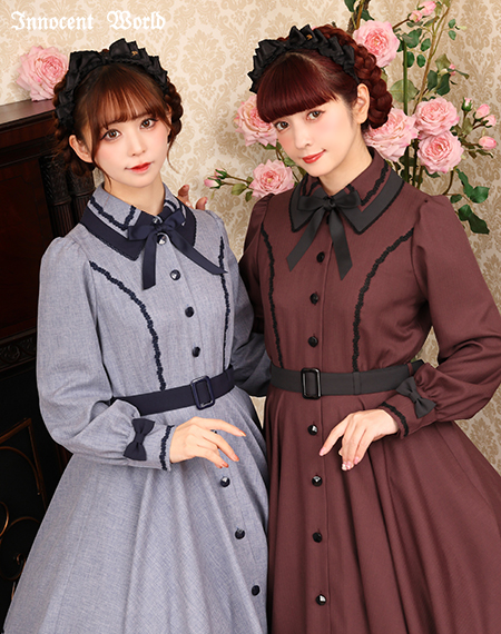 Innocent World｜メランジュヘリンボーンワンピース(再販・新色)